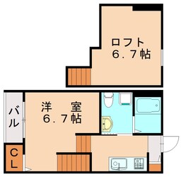 Rスクエア箱崎の物件間取画像